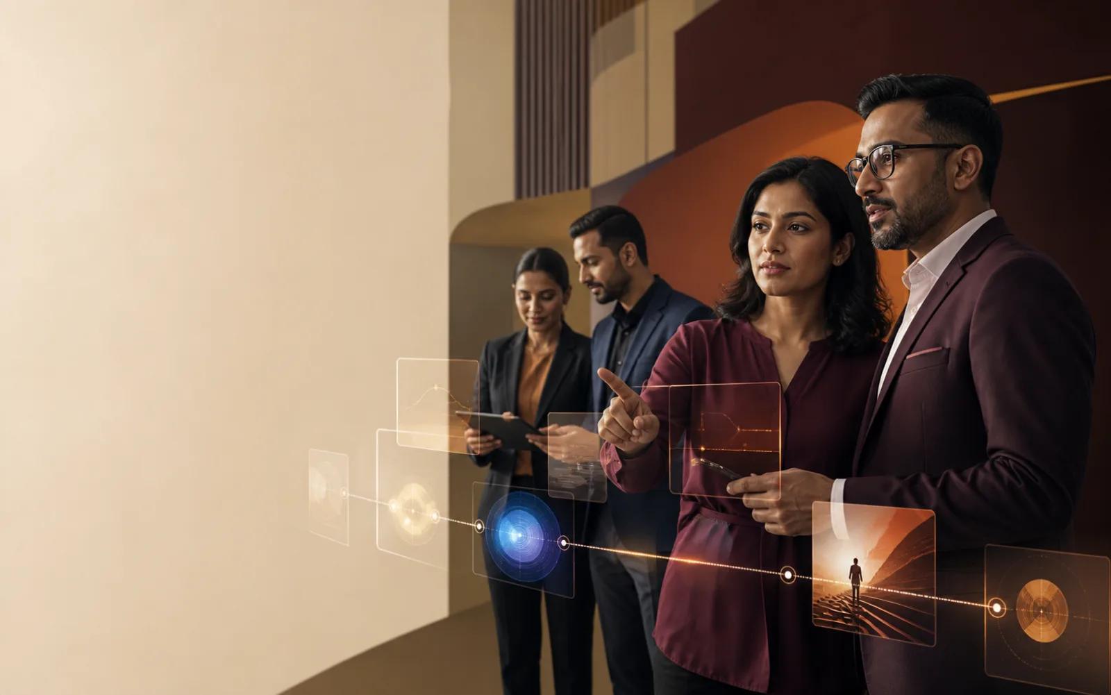 B2B decision makers reviewing a connected digital buying journey