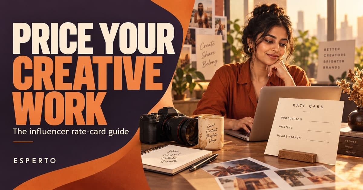 Influencer Rate Card in India: How to Price Your Work
