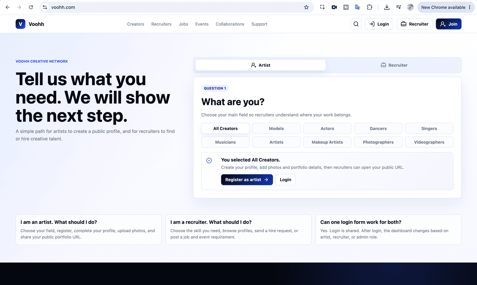 Voohh creator marketplace