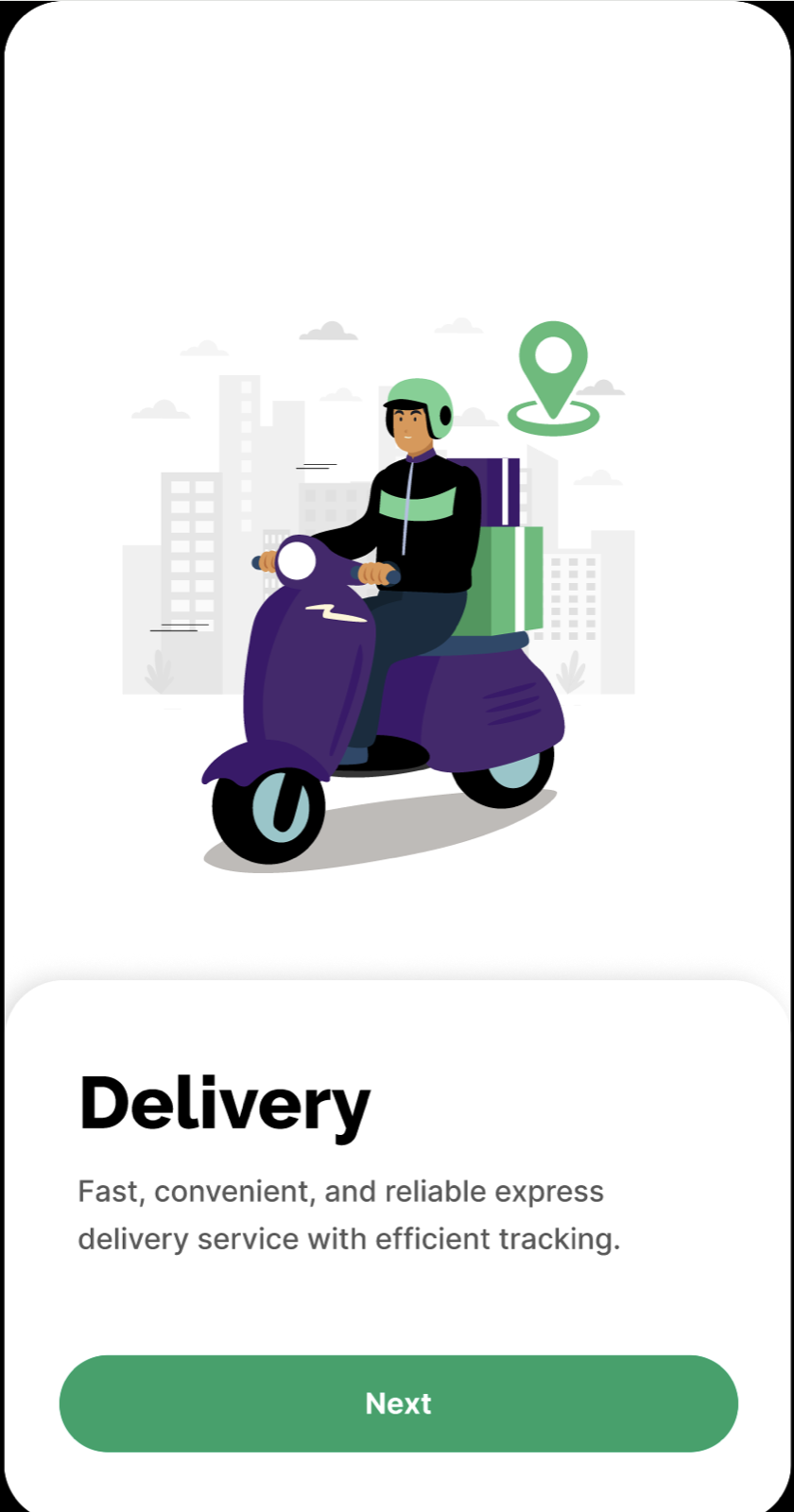 Movement Delivery App screen 3