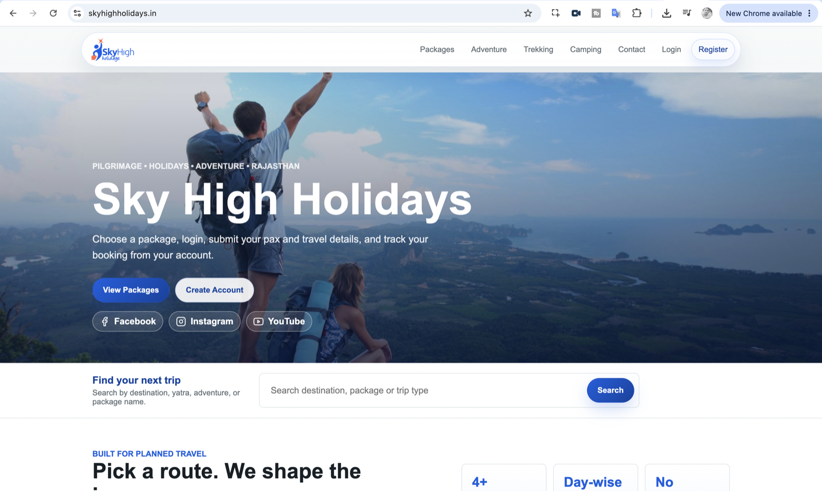 Sky High Holidays